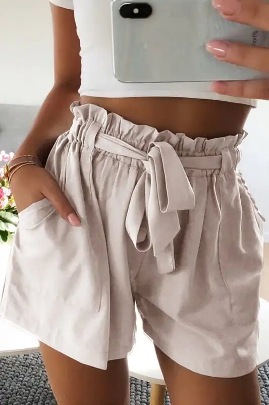 High Waist Wide Leg Casual Shorts - Destiny's Beautiful World