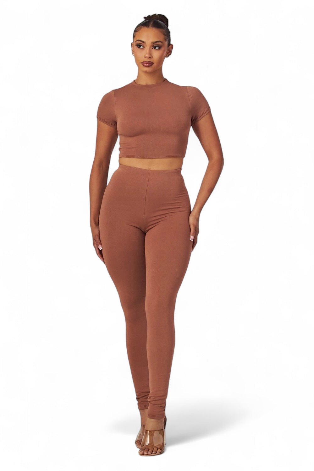 Jovie Crop Top & Skinny Leg Set - Destiny's Beautiful World