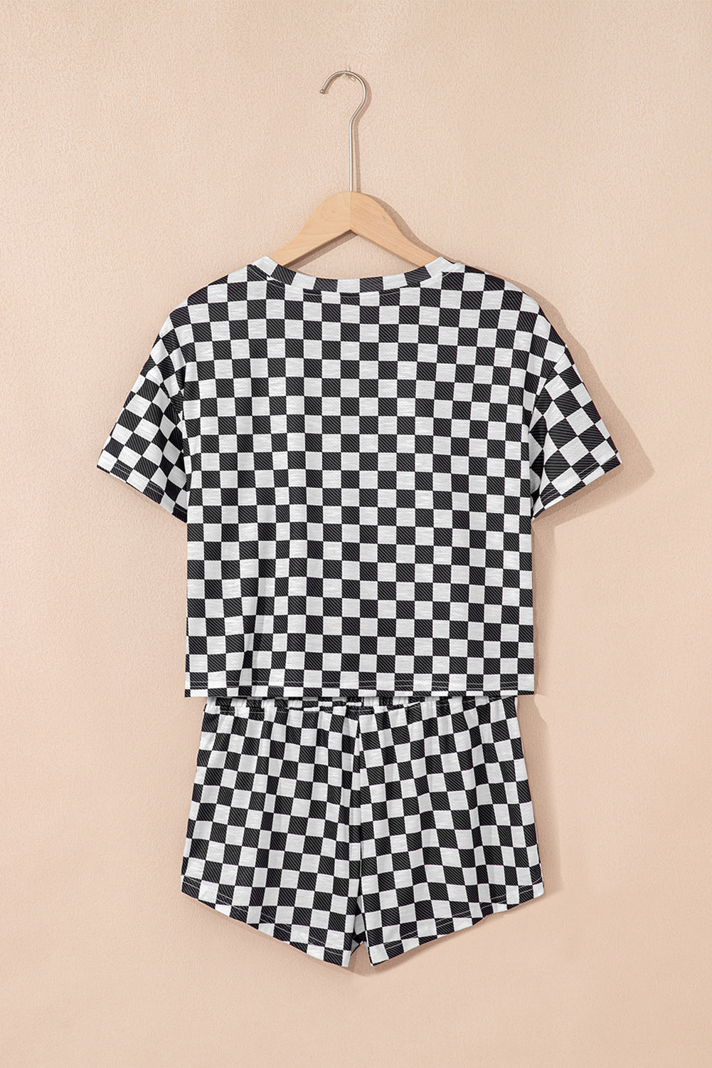 Checkered High Waist Set