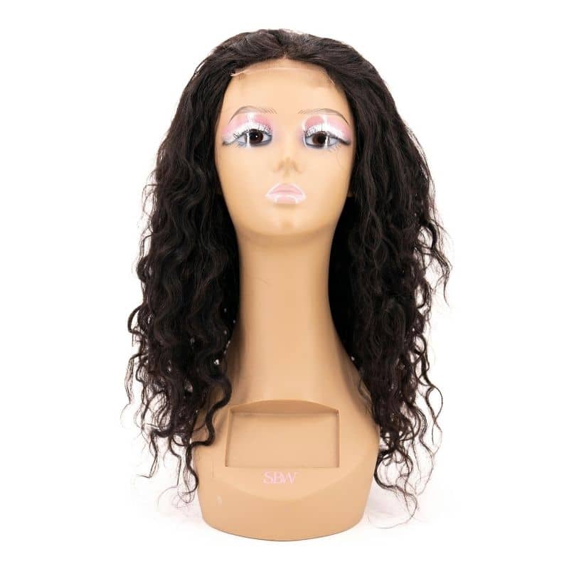 Messy Curl 4x4 Transparent Lace 100% Human Hair Closure Wig - Destiny's Beautiful World