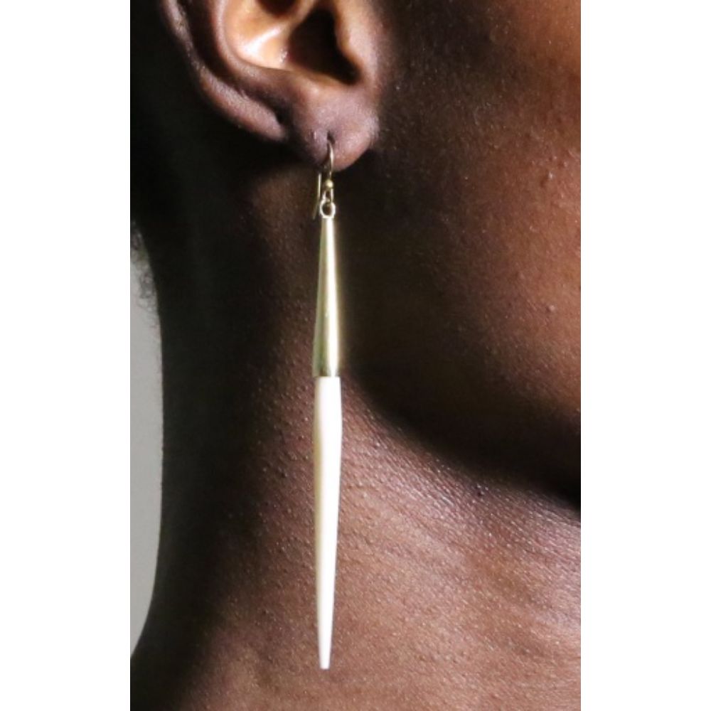 Capped Quill Dangle Earrings - Destiny's Beautiful World