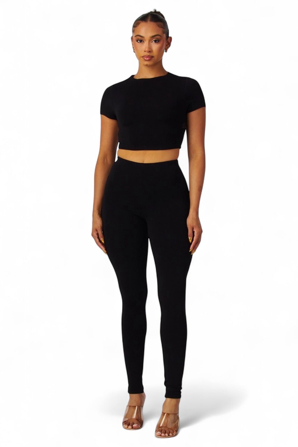 Jovie Crop Top & Skinny Leg Set - Destiny's Beautiful World