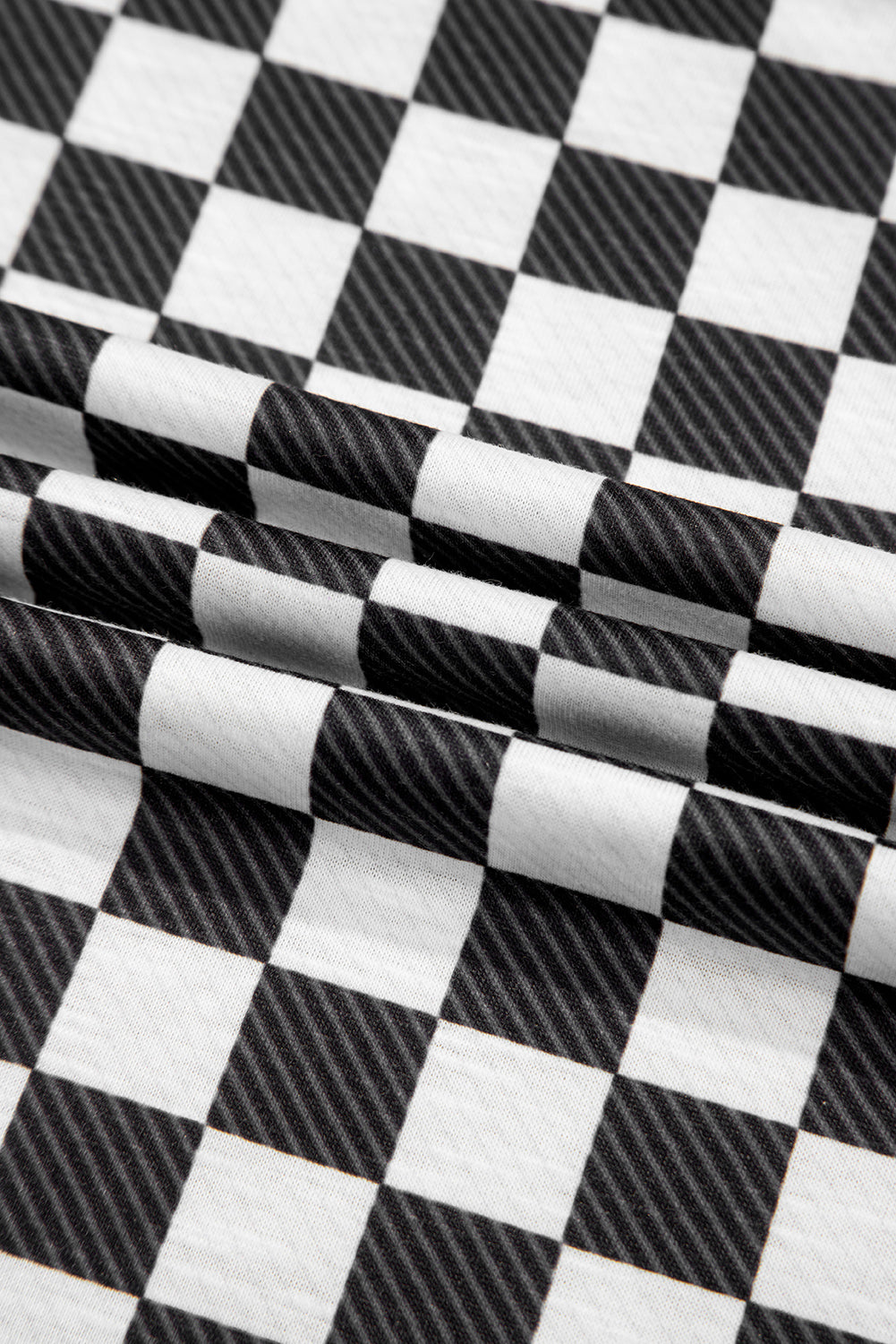 Checkered High Waist Set