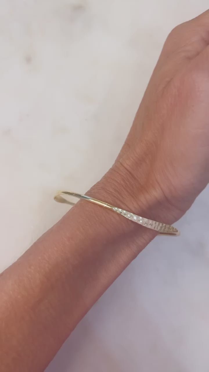 Gold Bracelet with Texture - Destiny's Beautiful World