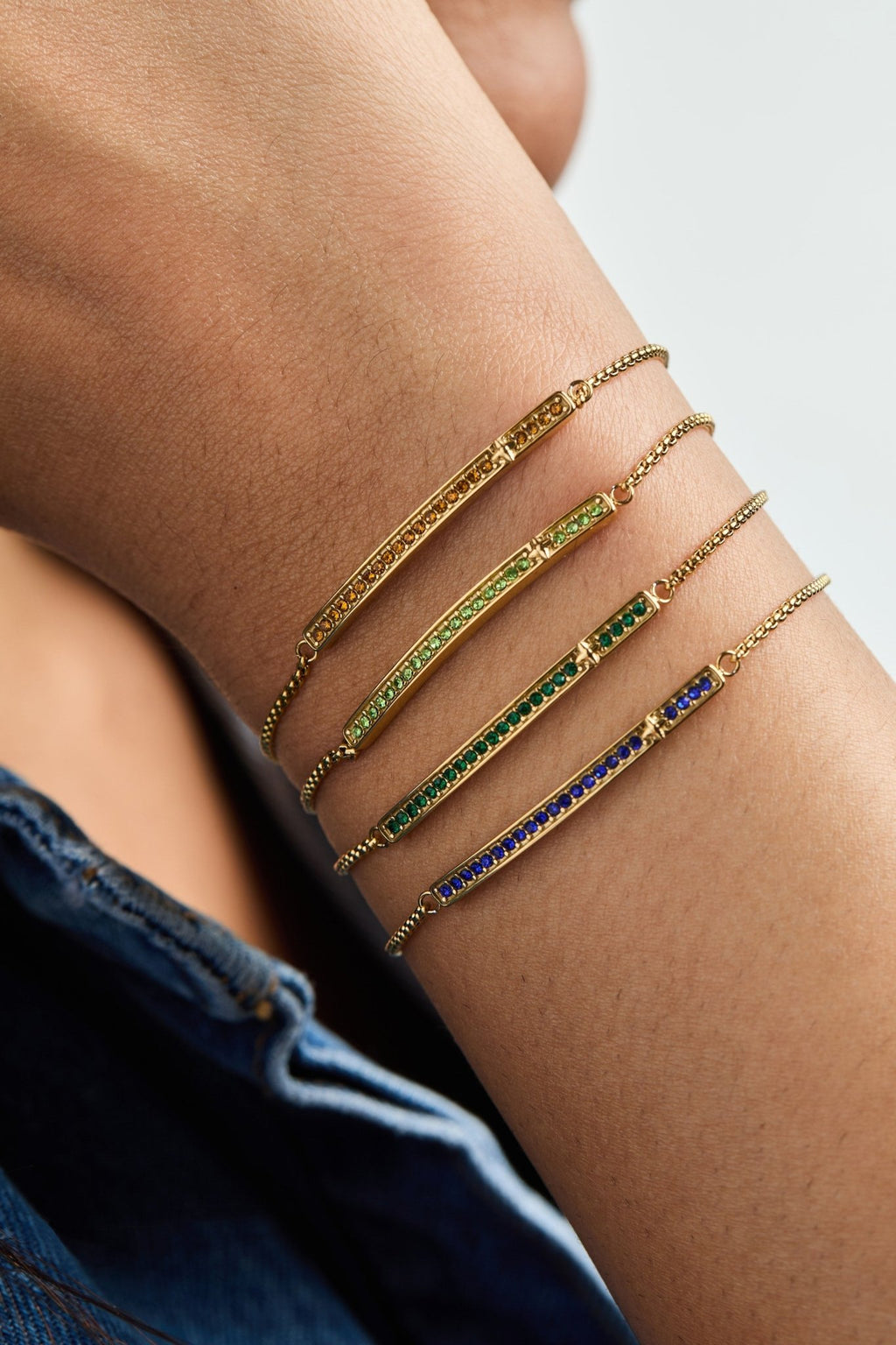 September Everyday Birthstone Pave Bolo Bracelet - Destiny's Beautiful World