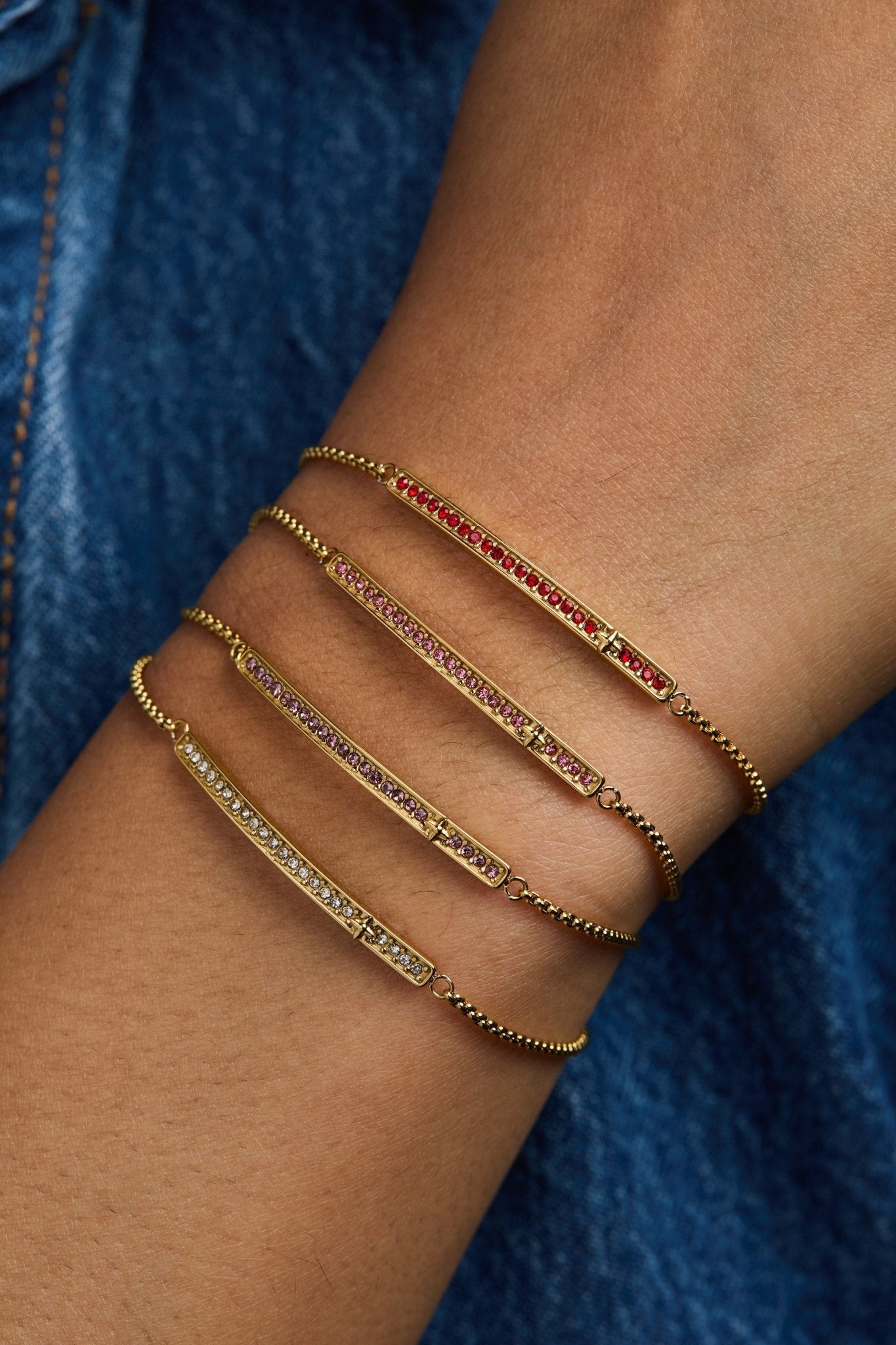 April Everyday Birthstone Pave Bolo Bracelet - Destiny's Beautiful World