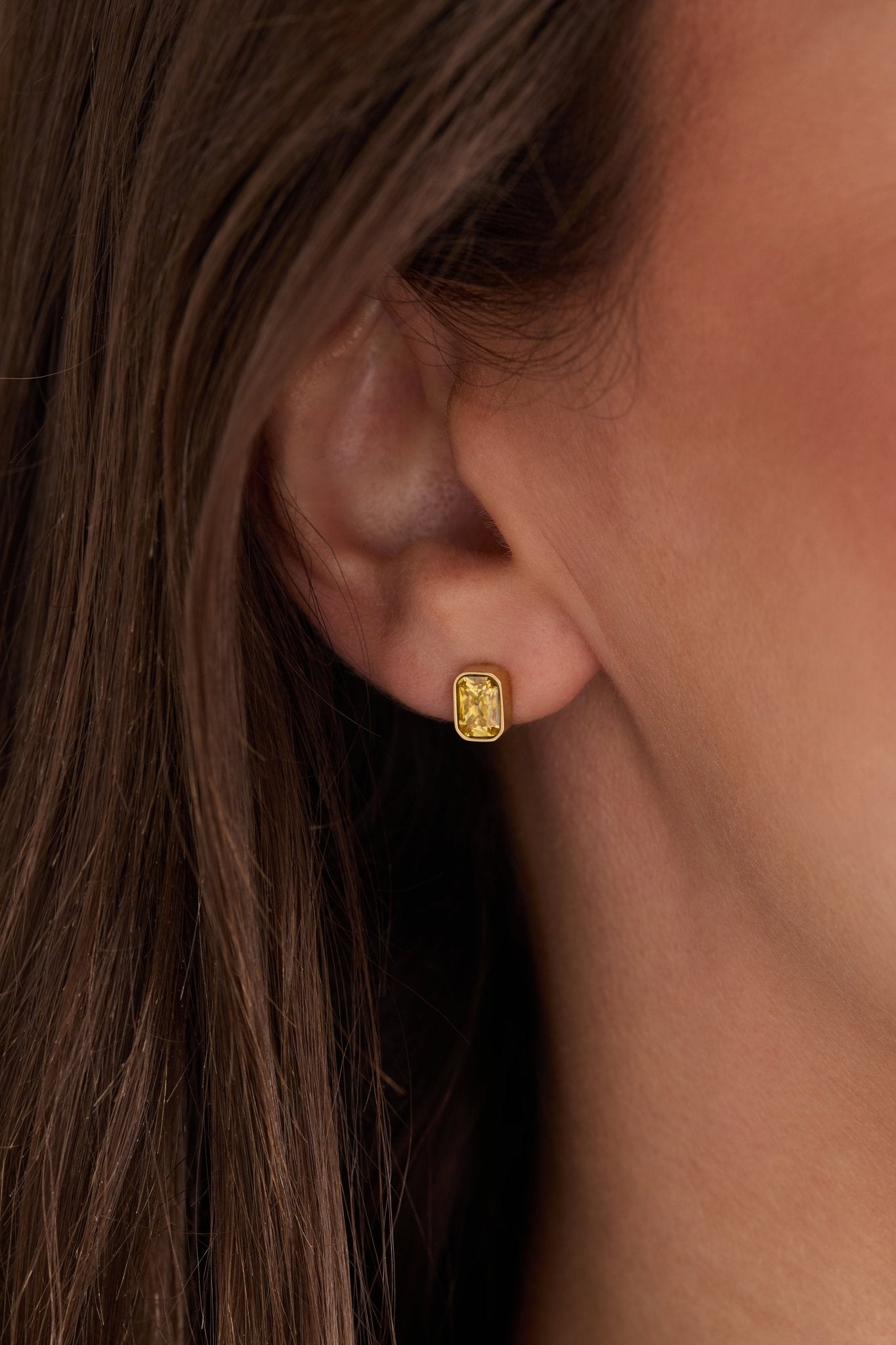 November Emerald - Cut Birthstone Stud Earrings - Destiny's Beautiful World