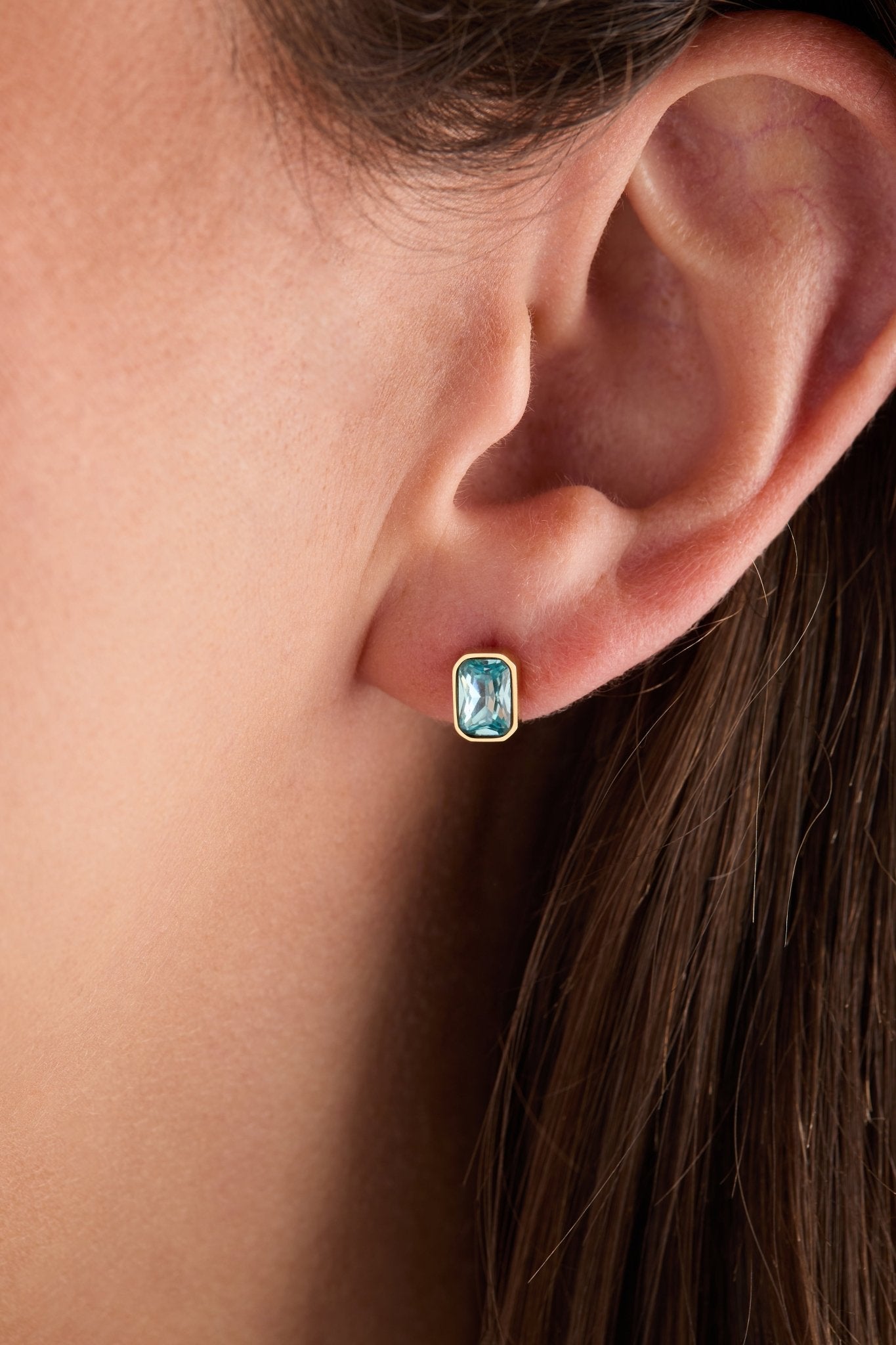 March Emerald - Cut Birthstone Stud - Destiny's Beautiful World