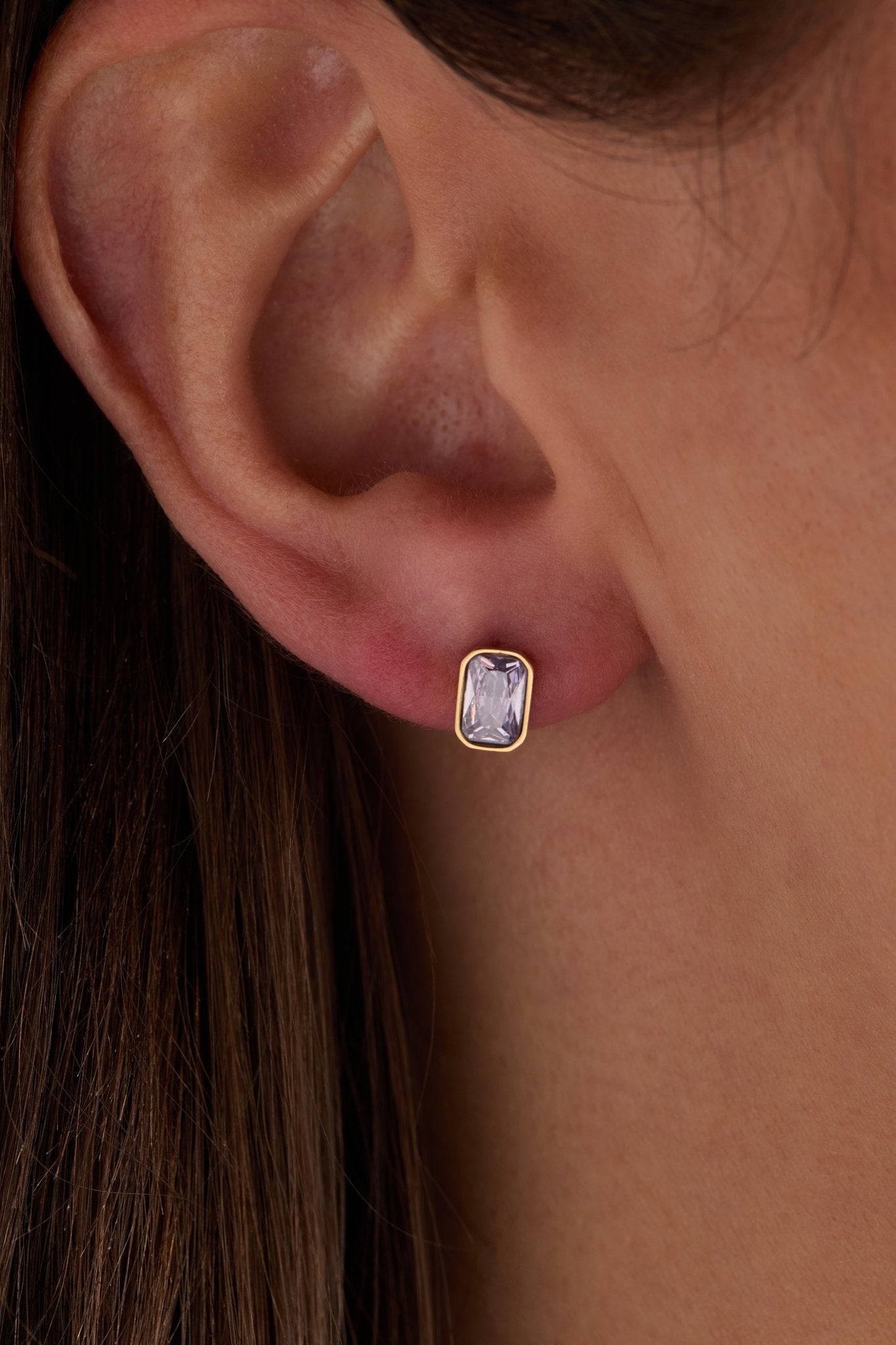 June Emerald - Cut Birthstone Stud Earrings - Destiny's Beautiful World