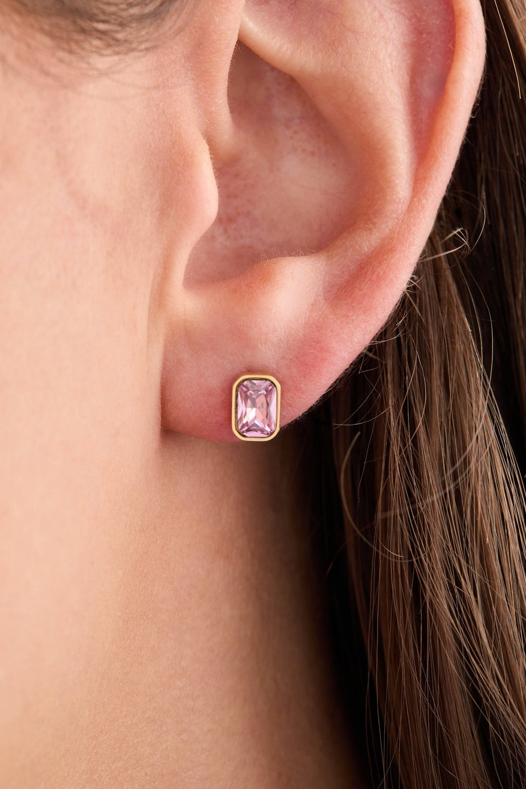 October Emerald - Cut Birthstone Stud Earrings - Destiny's Beautiful World