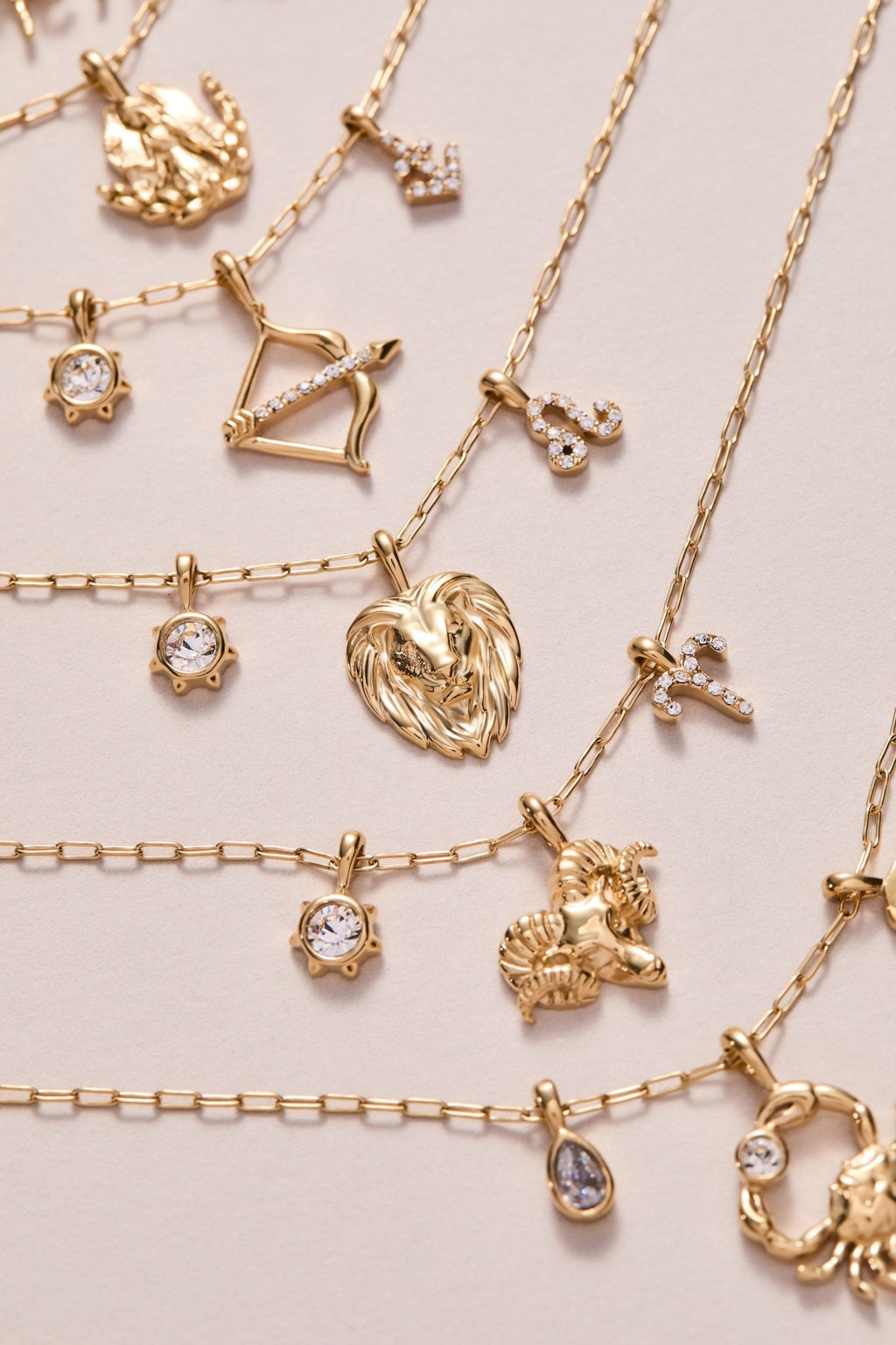 Sagittarius Zodiac Charm Cluster Necklace - Destiny's Beautiful World