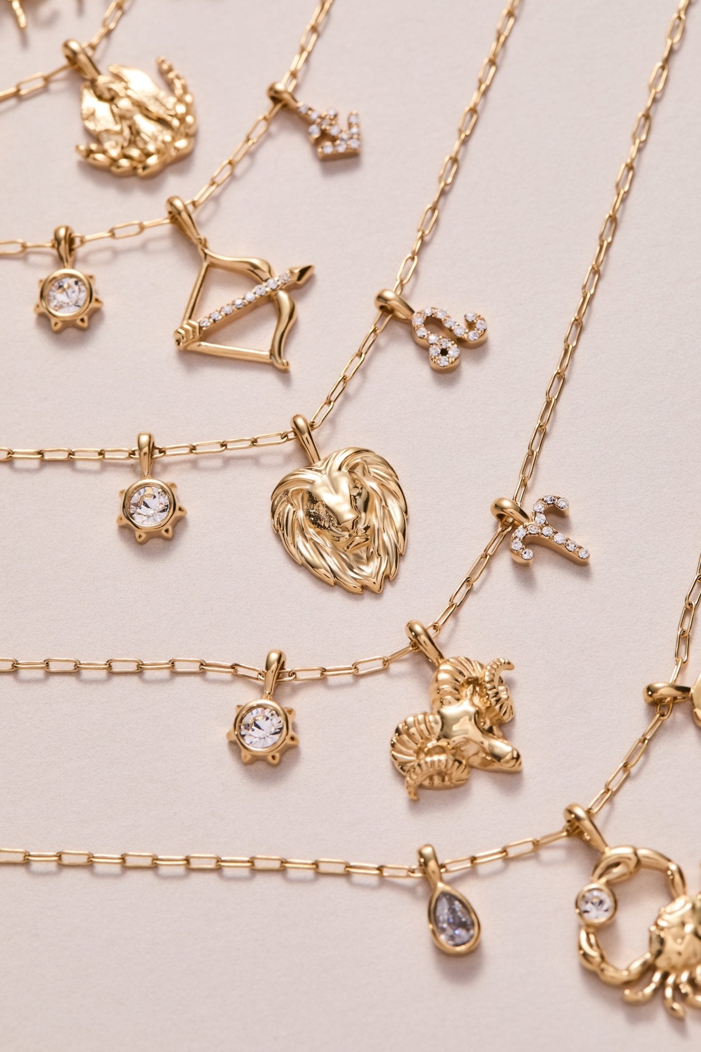 Sagittarius Zodiac Charm Cluster Necklace - Destiny's Beautiful World