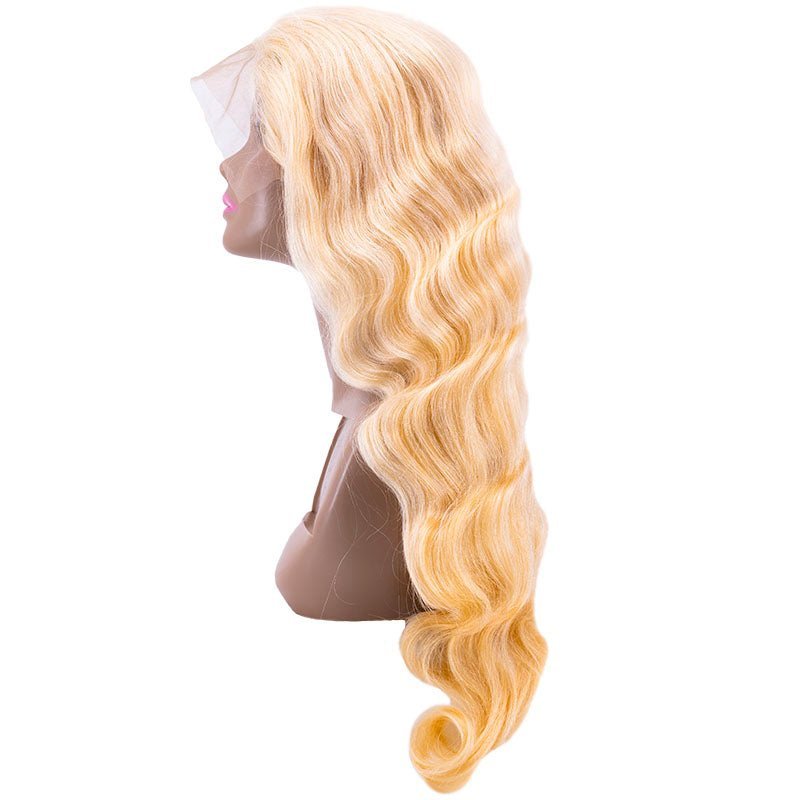 Blonde Body Wave 13x4 Transparent Lace Front Human Hair Wig - Destiny's Beautiful World