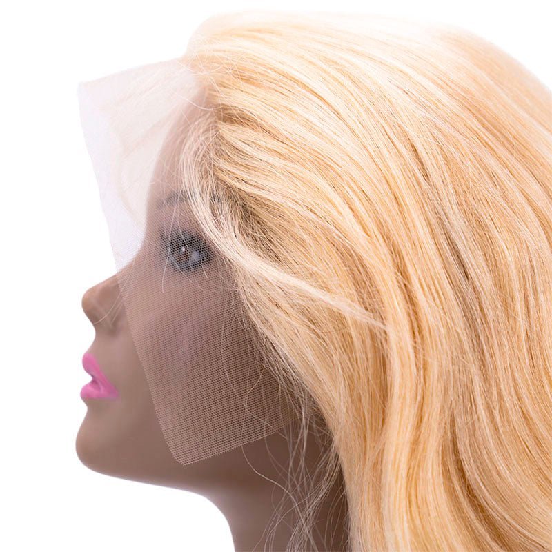 Blonde Body Wave 13x4 Transparent Lace Front Human Hair Wig - Destiny's Beautiful World