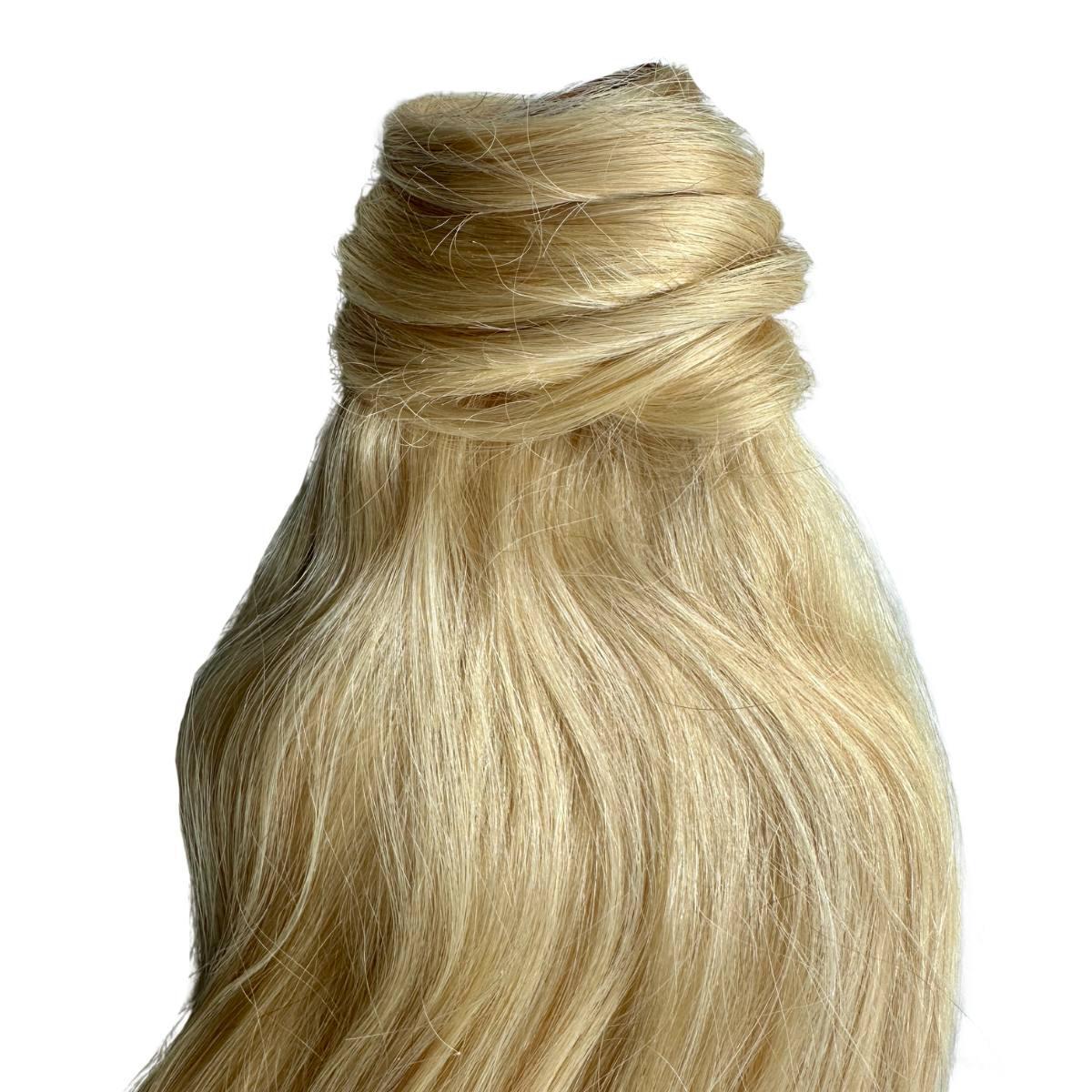 Bleach Blonde 100% Human Hair Ponytail Extension - Destiny's Beautiful World