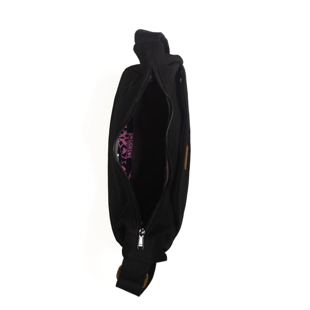Crescent Canvas Crossbody Shoulder Bag for Women