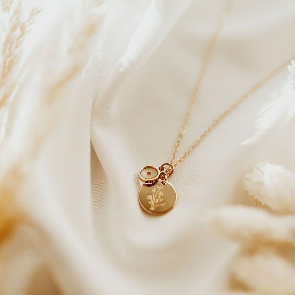 Wildflower Necklace with Mustard Seed - Destiny's Beautiful World