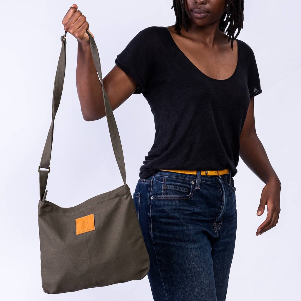 Canvas Mini Crossbody Bag for Men & Women | Amani