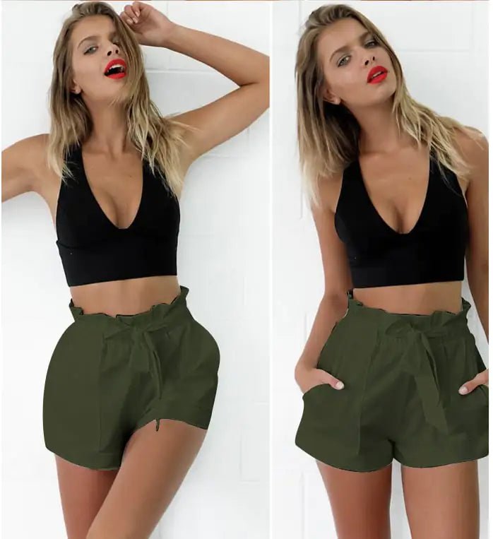 High Waist Wide Leg Casual Shorts - Destiny's Beautiful World