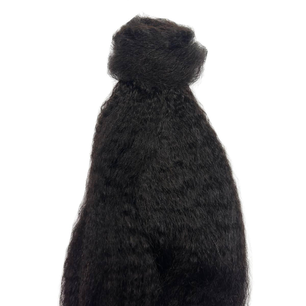 Kinky Straight 100% Human Hair Ponytail Extension - Destiny's Beautiful World