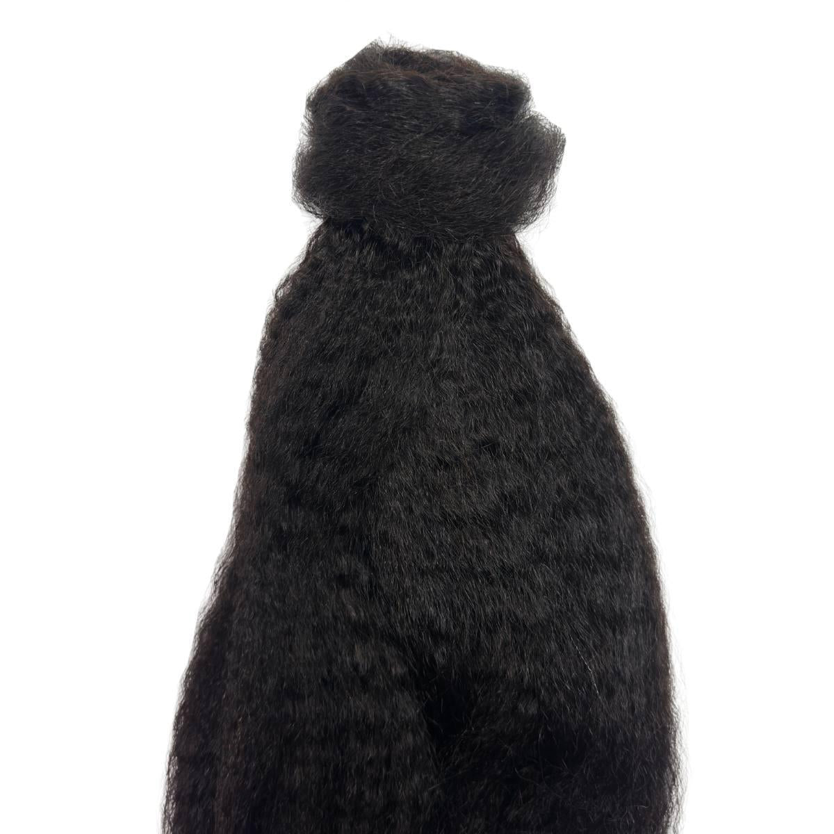 Kinky Straight 100% Human Hair Ponytail Extension - Destiny's Beautiful World