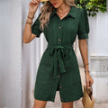 Textured Lapel Dress - Destiny's Beautiful World