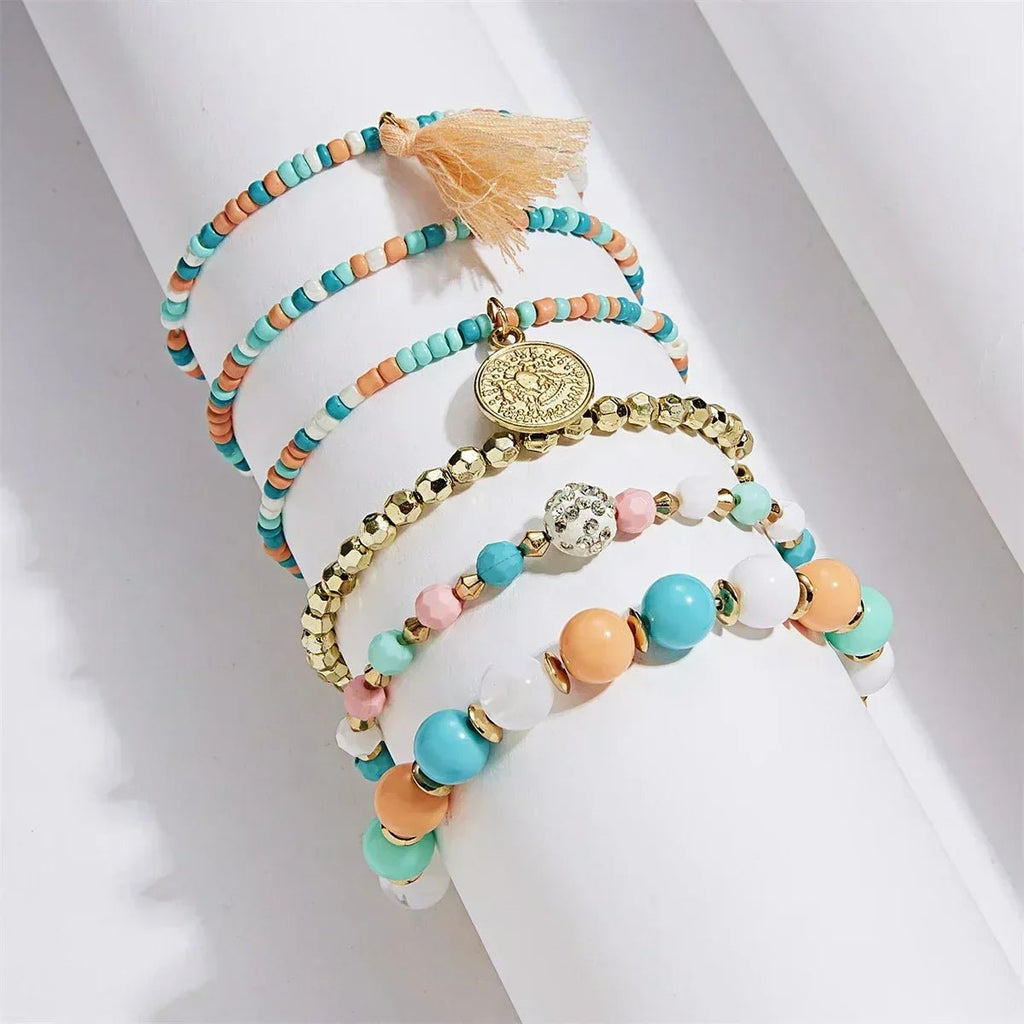Stacked Bead Bracelet - Destiny's Beautiful World
