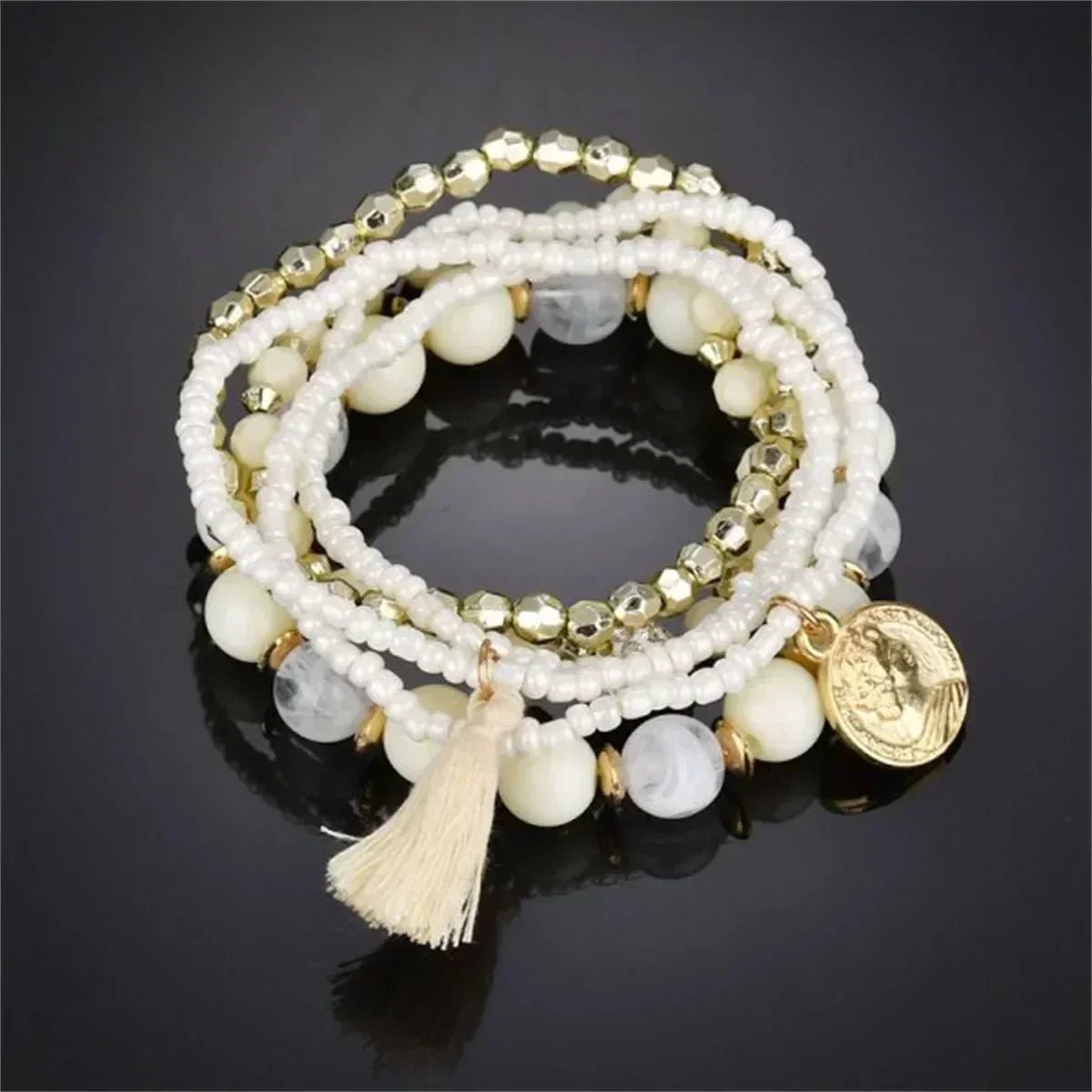 Stacked Bead Bracelet - Destiny's Beautiful World