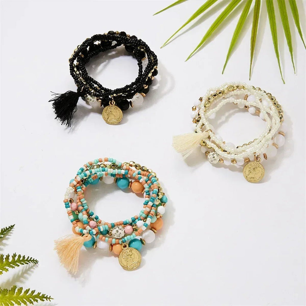 Stacked Bead Bracelet - Destiny's Beautiful World