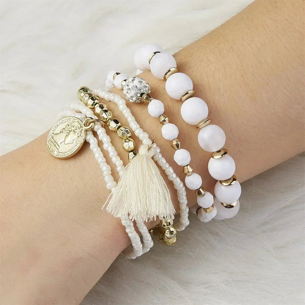 Stacked Bead Bracelet - Destiny's Beautiful World