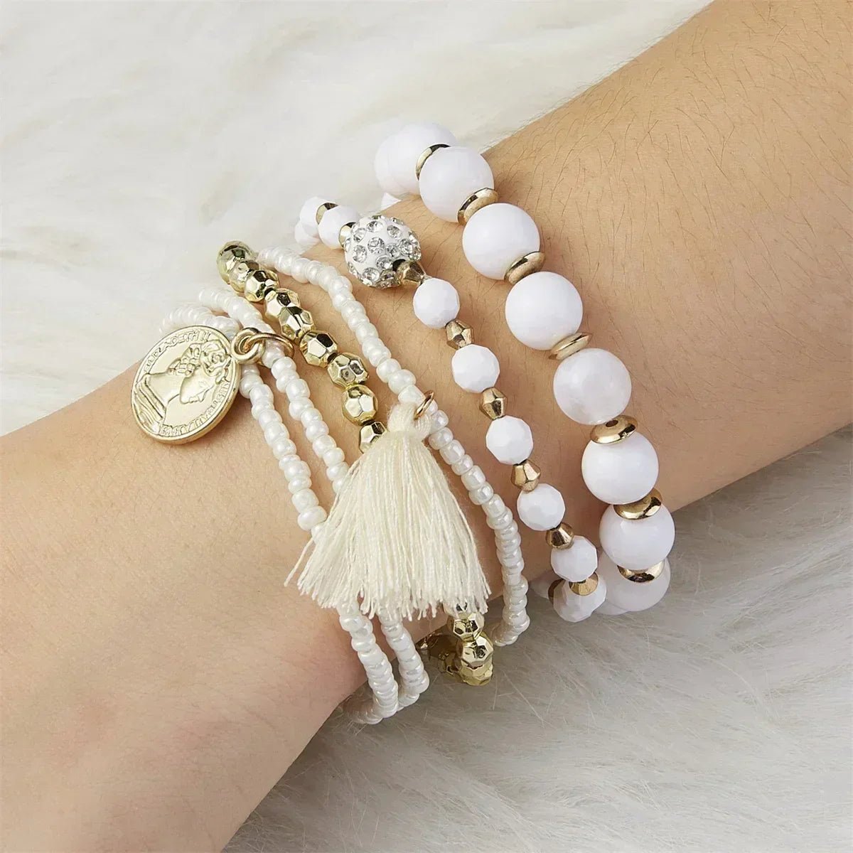 Stacked Bead Bracelet - Destiny's Beautiful World