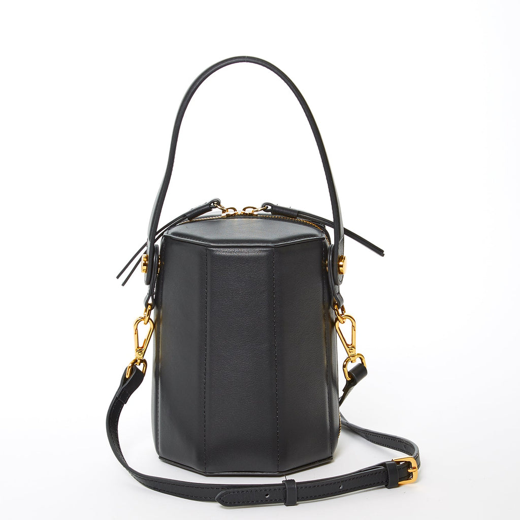 Black Purse Leather Bucket Bag Small Crossbody Purse Women's Handbag - Destiny's Beautiful World