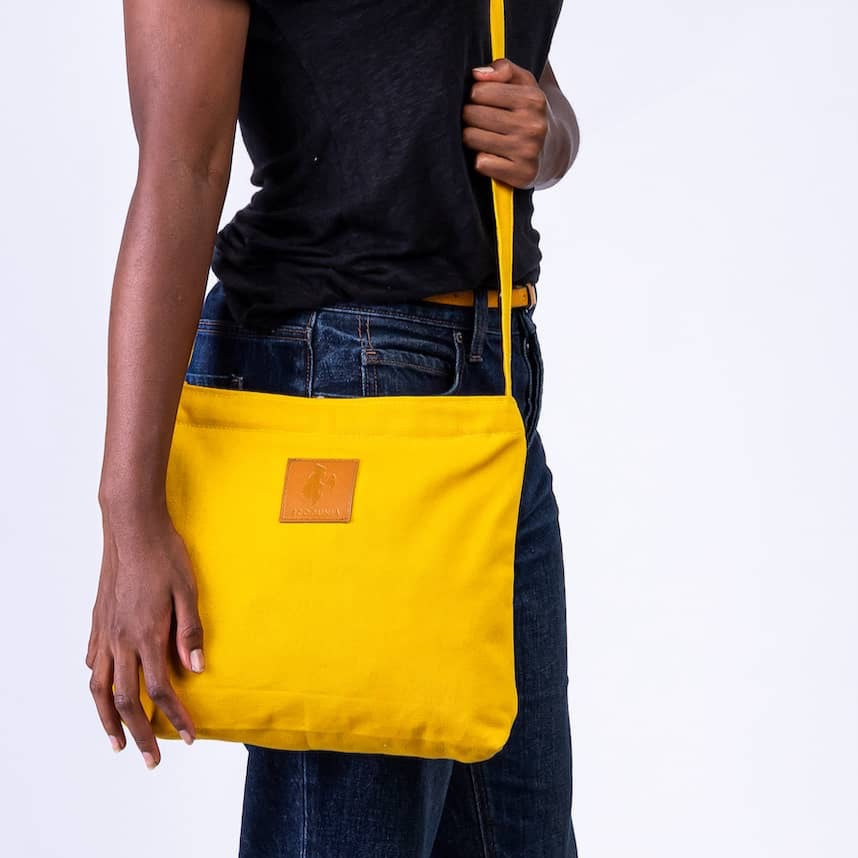 Canvas Mini Crossbody Bag for Men & Women | Amani