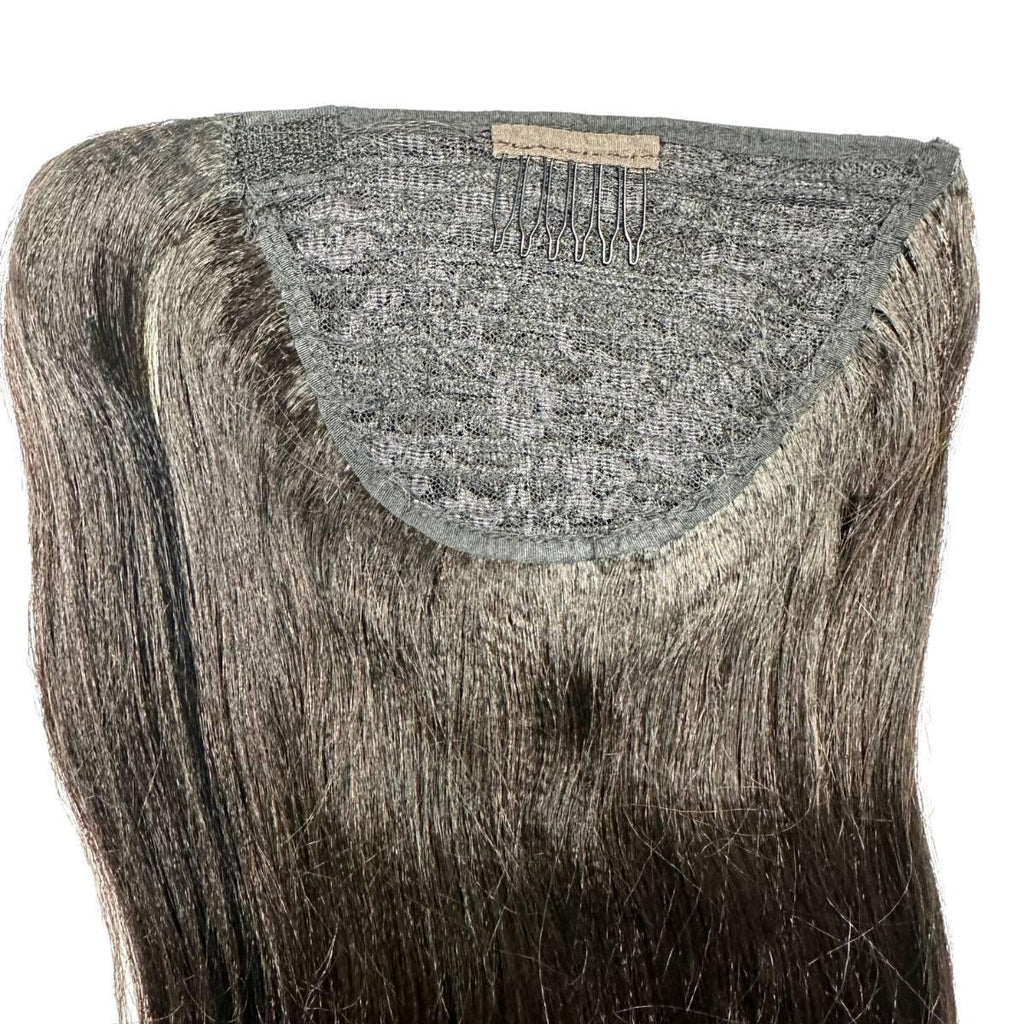 Yaki Straight 100% Human Hair Ponytail Extension - Destiny's Beautiful World