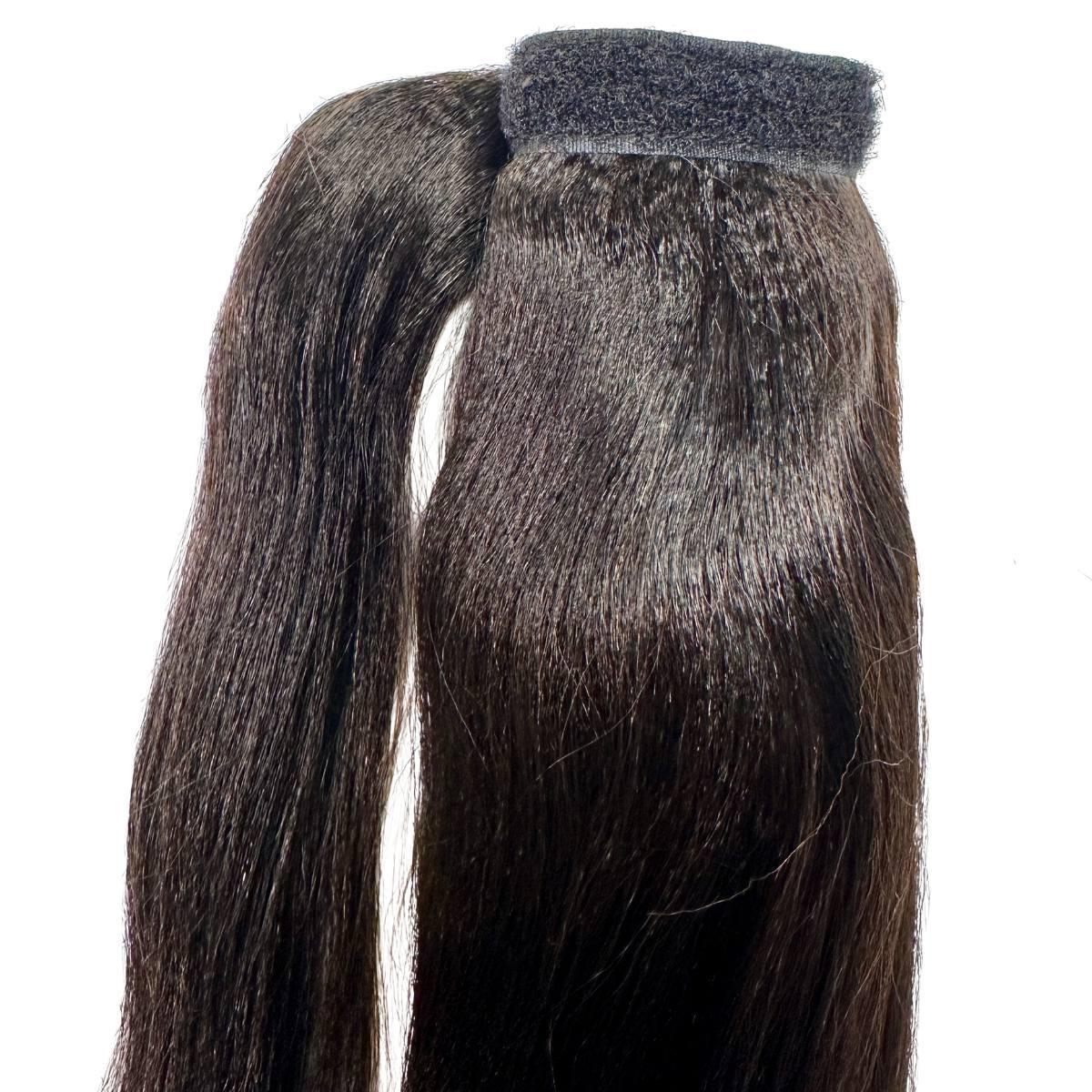 Yaki Straight 100% Human Hair Ponytail Extension - Destiny's Beautiful World