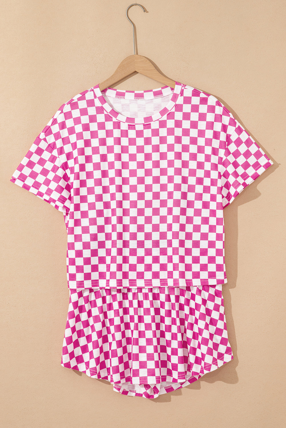 Checkered High Waist Set