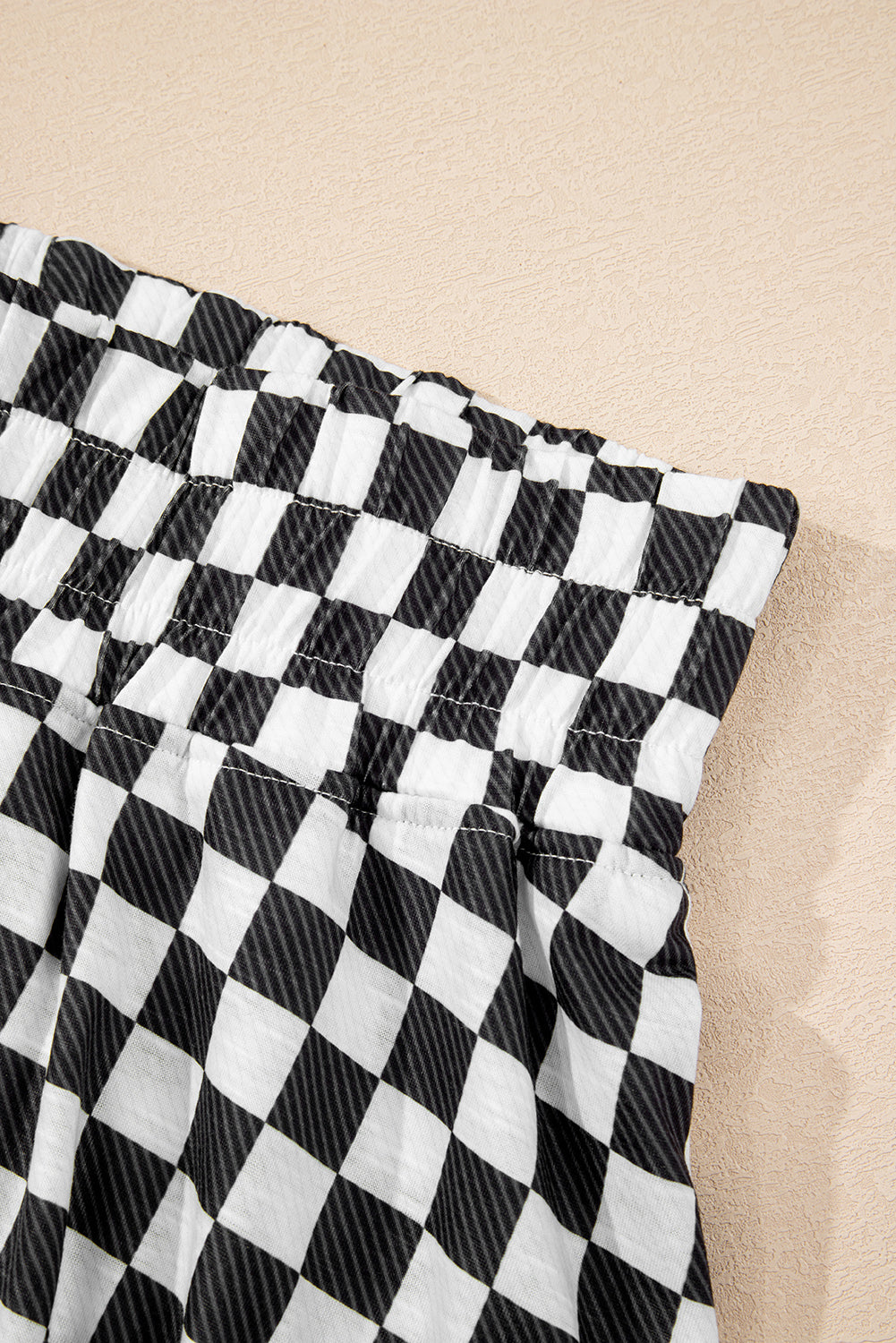 Checkered High Waist Set