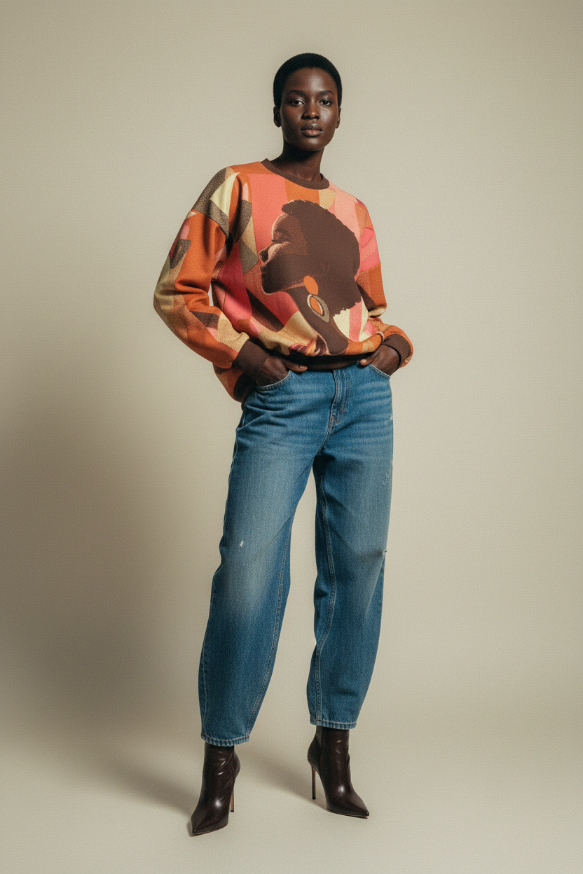 Ember Glow Knit Sweater