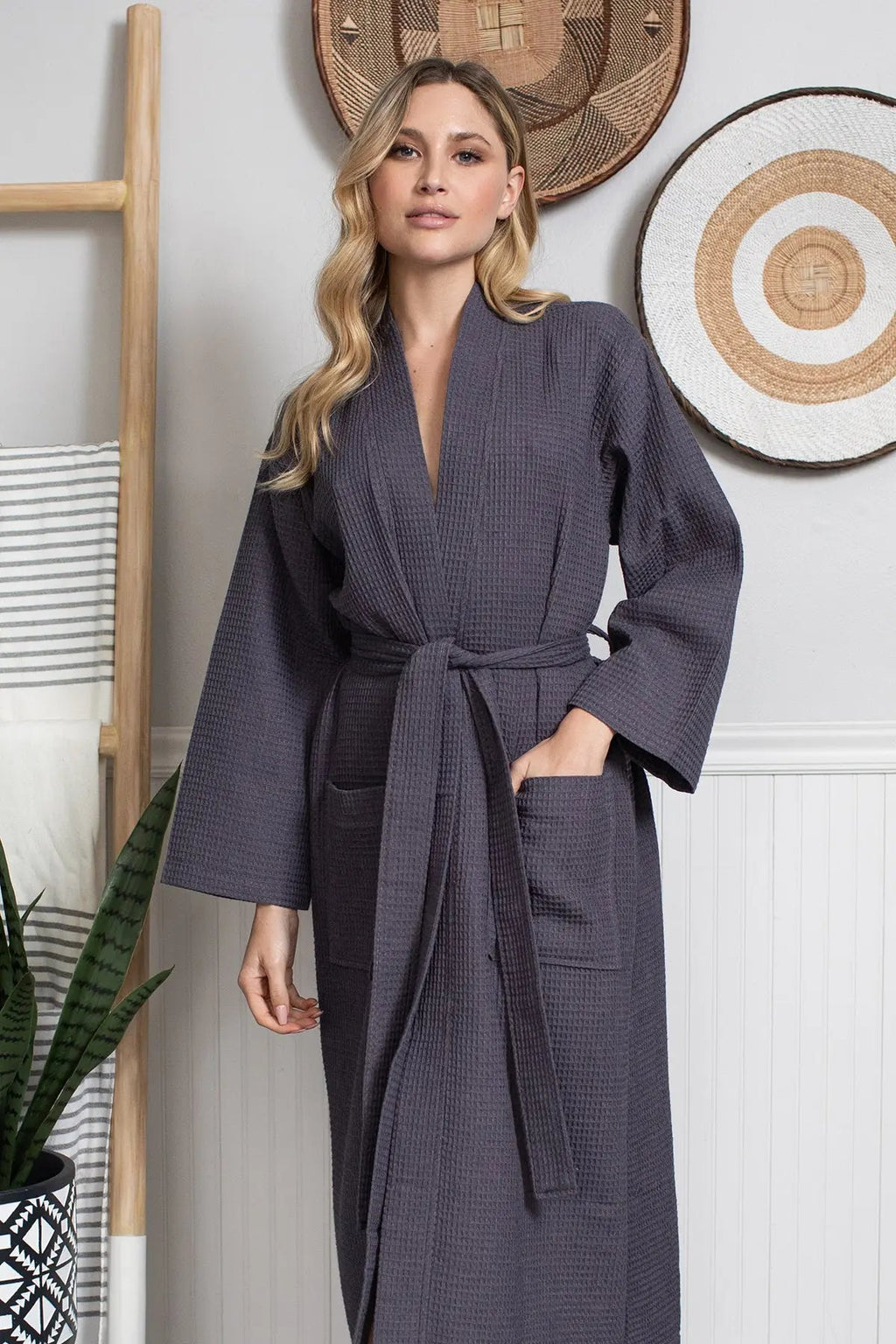 Ultra Light Waffle Bath Robe - Destiny's Beautiful World