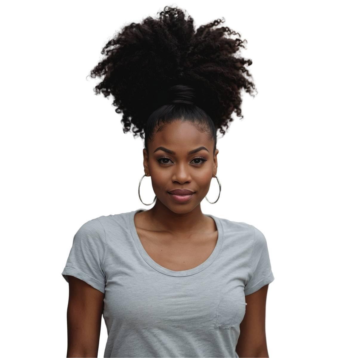 Afro Kinky Curly 100% Human Hair Ponytail Extension - Destiny's Beautiful World