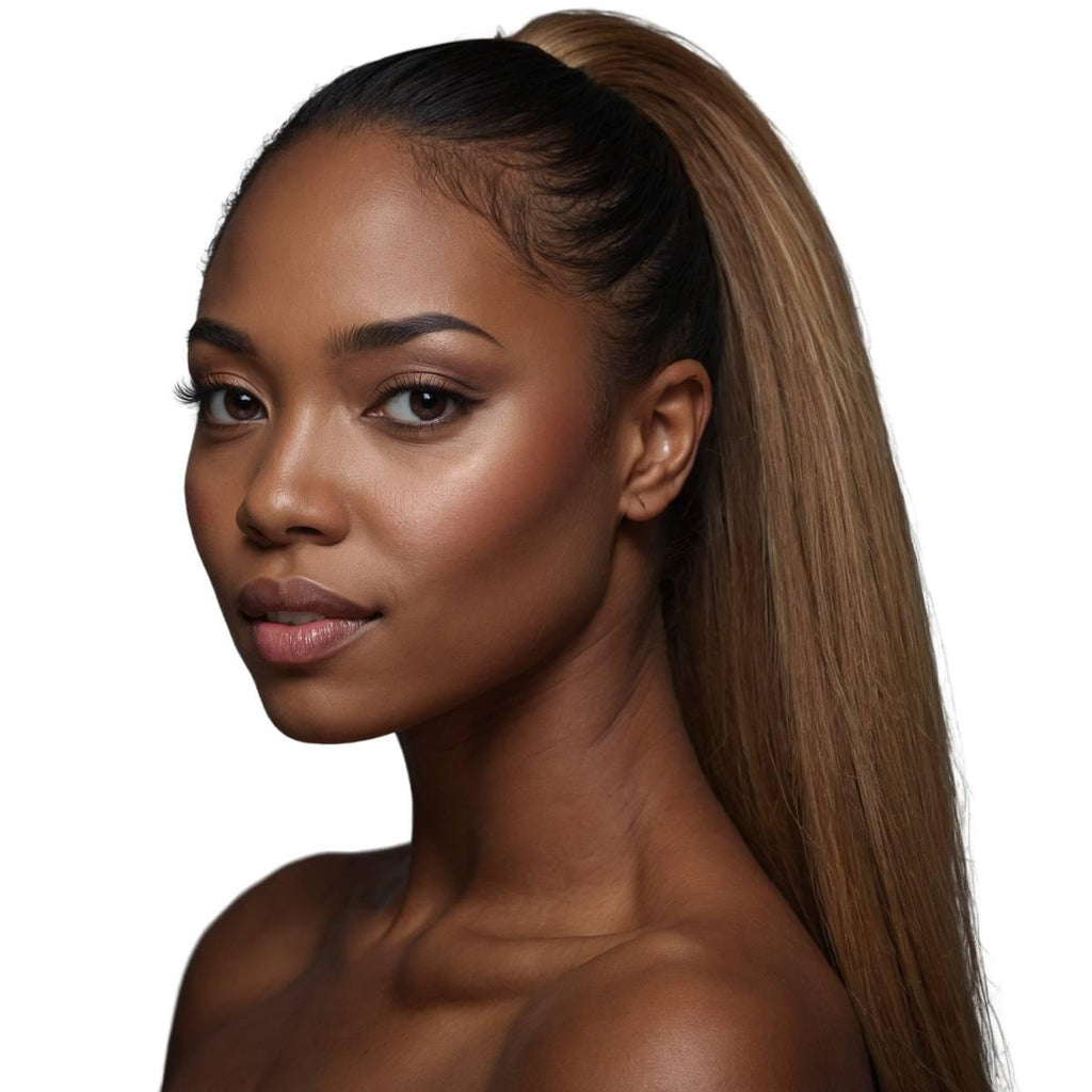 Honey Blonde 100% Human Hair Ponytail Extension - Destiny's Beautiful World