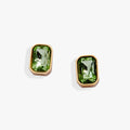 August Emerald - Cut Birthstone Stud Earrings - Destiny's Beautiful World