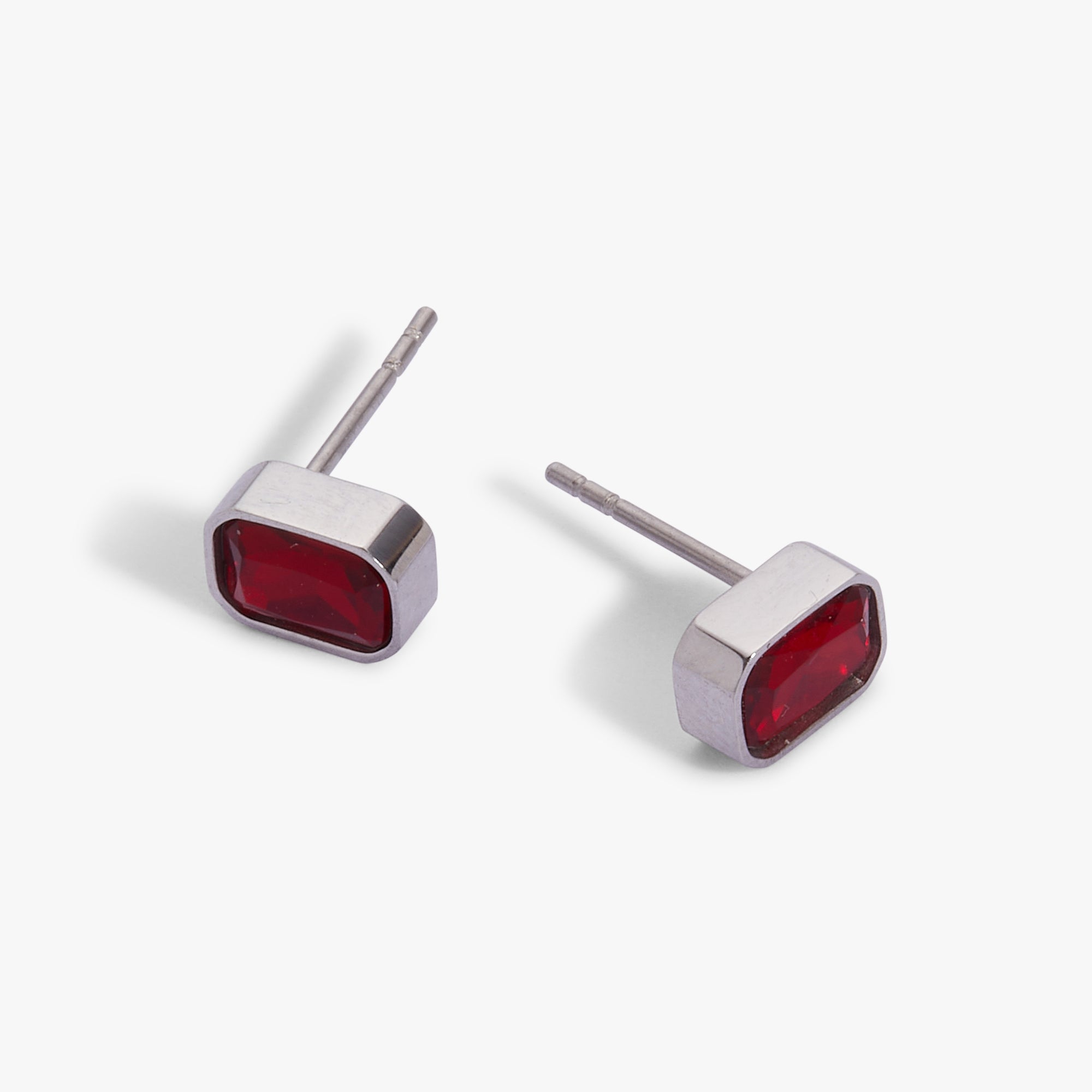 July Emerald - Cut Birthstone Stud Earrings - Destiny's Beautiful World