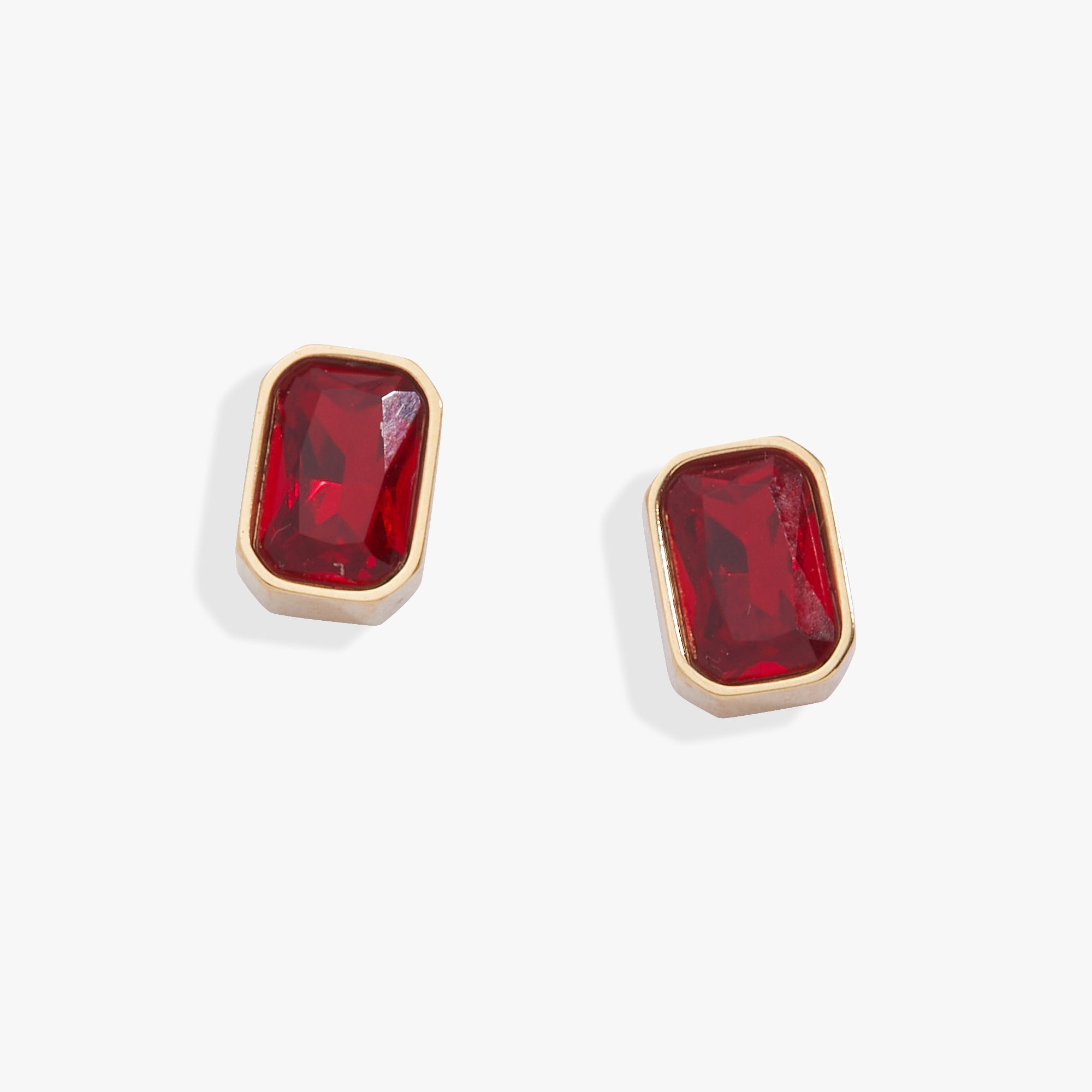 July Emerald - Cut Birthstone Stud Earrings - Destiny's Beautiful World