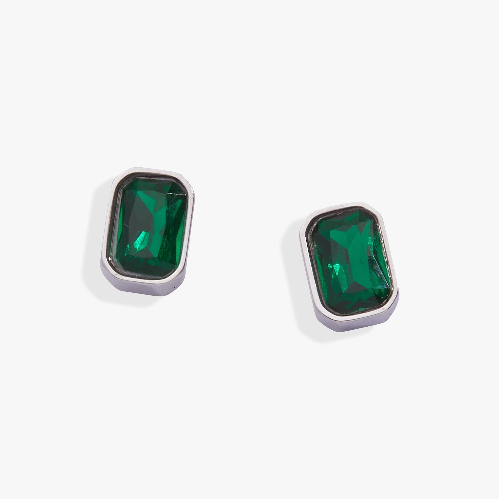 May Emerald - Cut Birthstone Stud Earrings - Destiny's Beautiful World