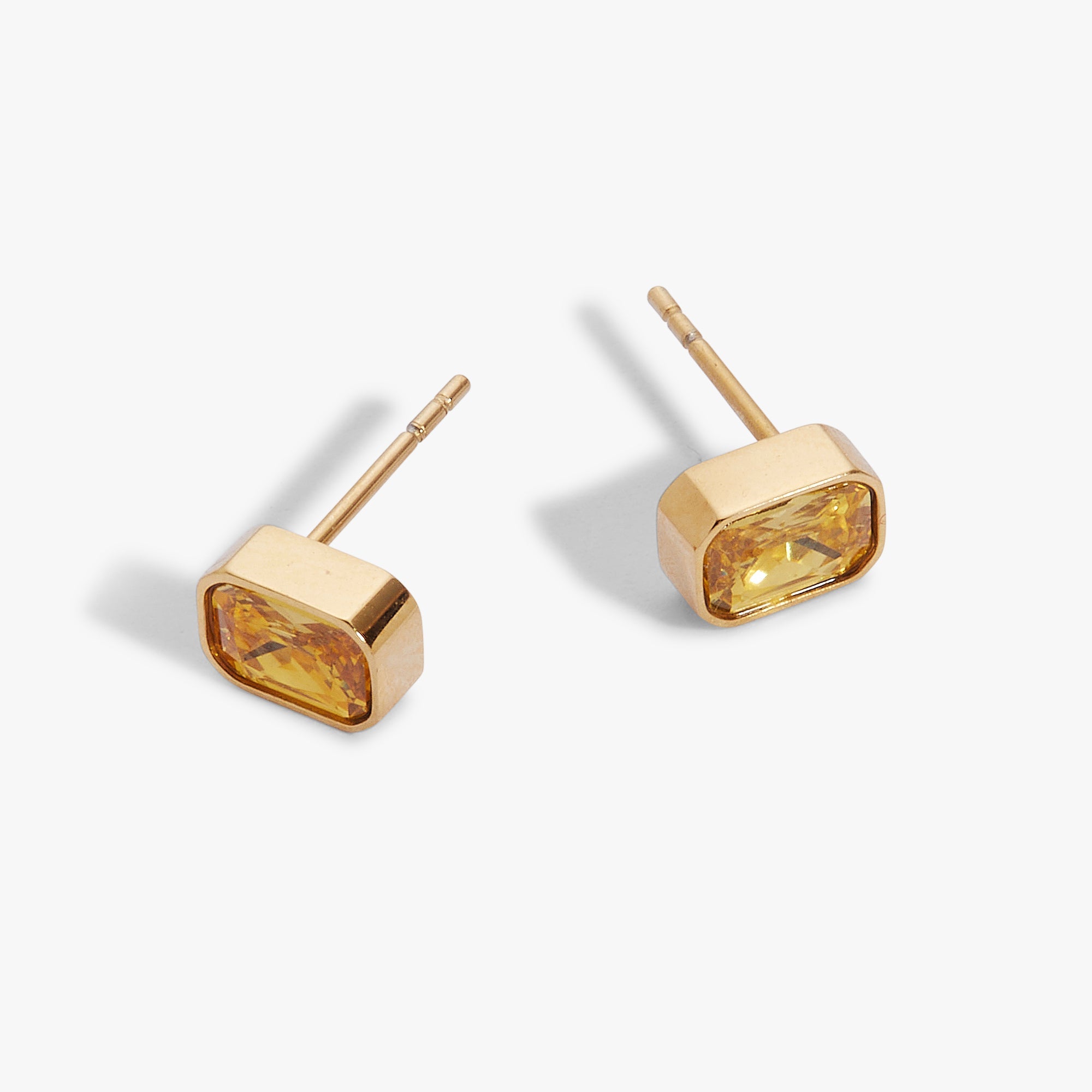 November Emerald - Cut Birthstone Stud Earrings - Destiny's Beautiful World