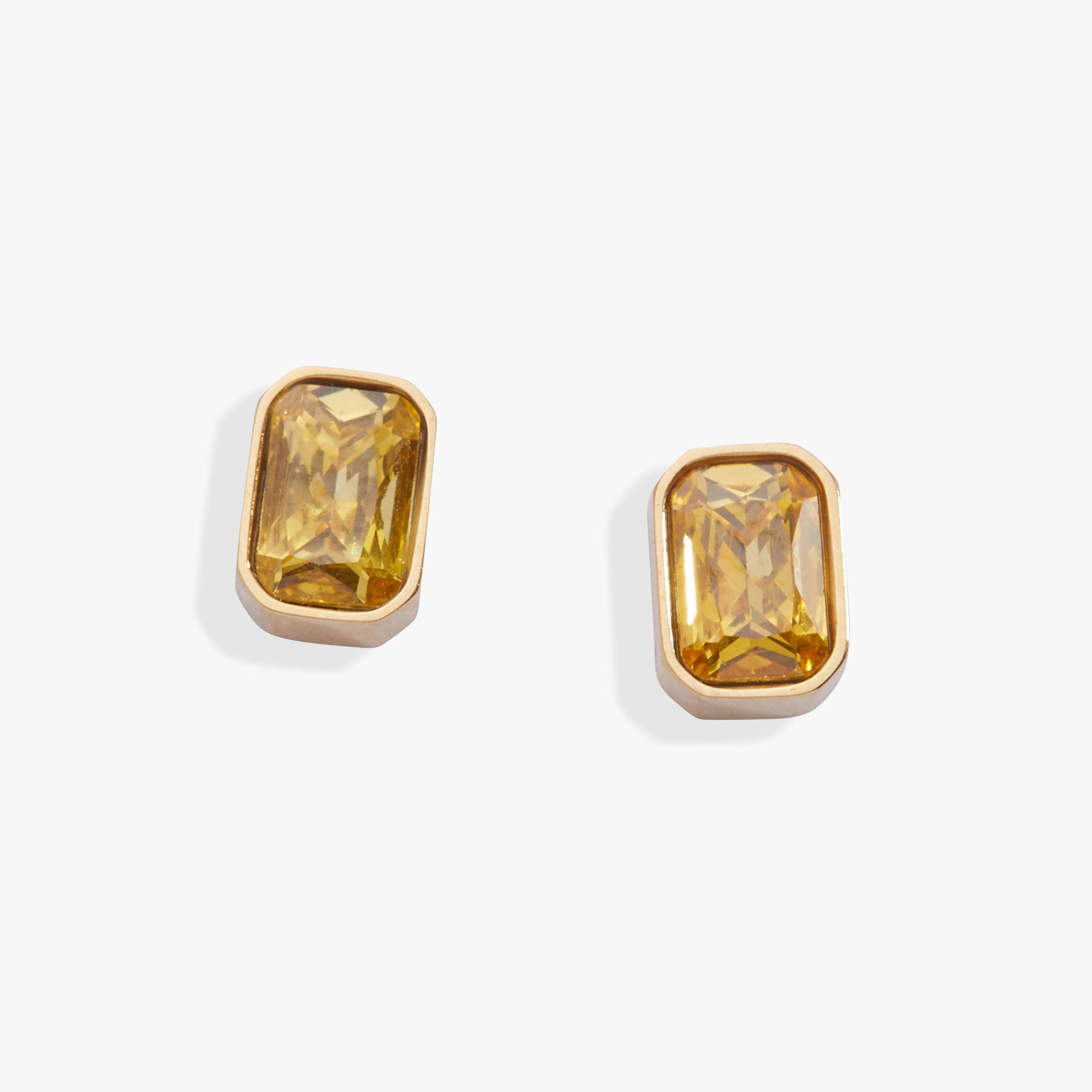 November Emerald - Cut Birthstone Stud Earrings - Destiny's Beautiful World