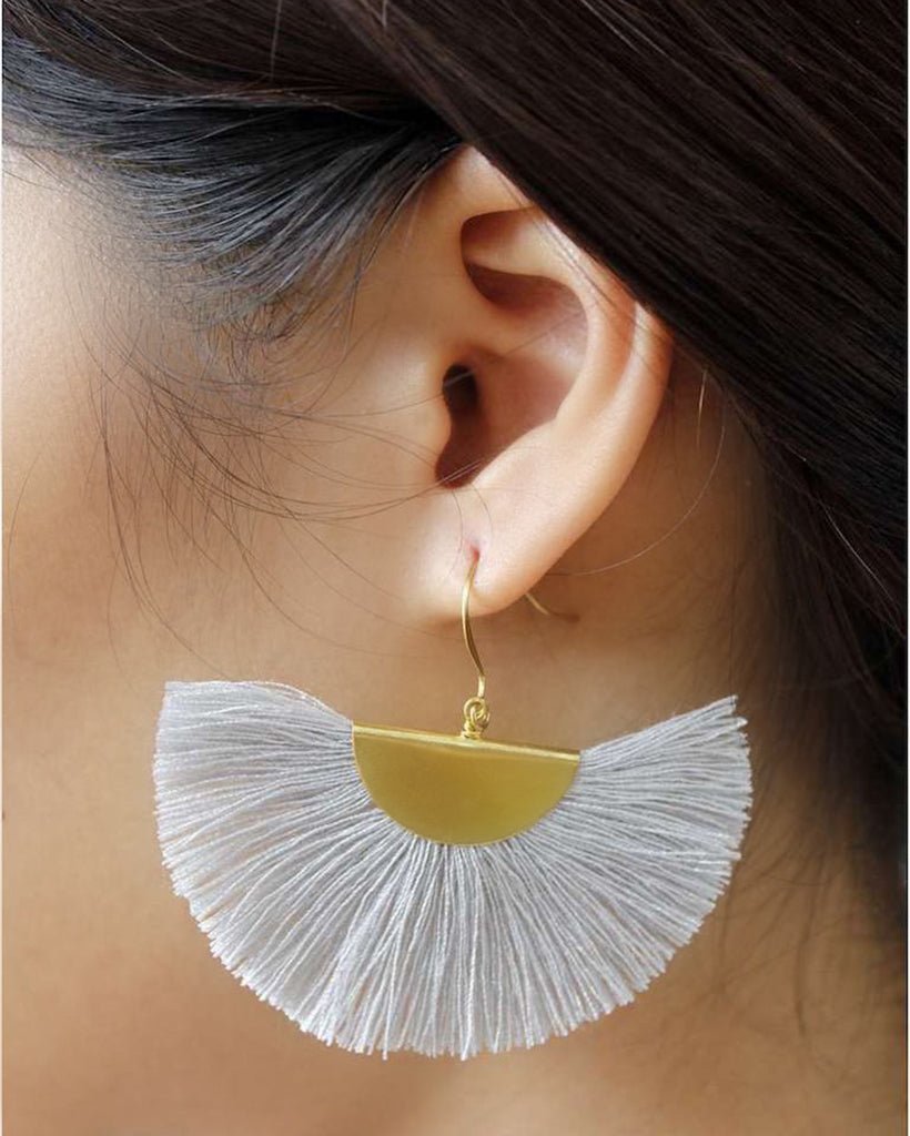 Half Moon Fan Earrings - Destiny's Beautiful World