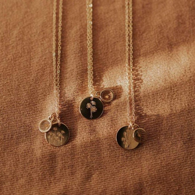 Wildflower Necklace with Mustard Seed - Destiny's Beautiful World