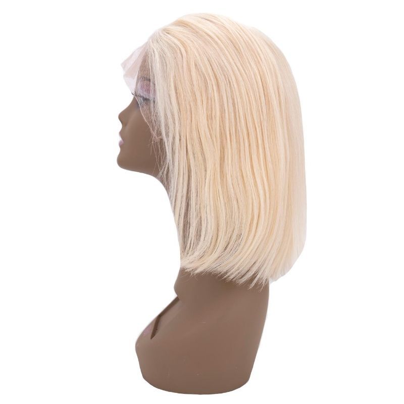 Blonde Straight 13x4 Transparent Lace 100% Human Hair Bob Wig - Destiny's Beautiful World